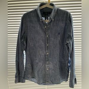 Ralph Lauren denim button down dress shirt